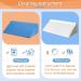 Blue Wedge Pillow for Surgery Recovery & Pregnancy - 30 Degree Incline, Back Pain Relief, Body Positioner & Pressure Ulcer Support - Buy Online on GoSupps.com
