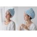Yuyi Hair Towel - Quick Drying Microfiber Turban Wrap for Women & Girls - Ultra Absorbent Anti-Frizz Hood for Long & Thick Hair (Blue) - Buy Online on GoSupps.com