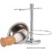 Benkeg Razor Stand Set | 2-in-1 Stainless Steel Shaving Holder for Razor Brush & Soap | Premium Men's Shaving Kit - Buy Online on GoSupps.com