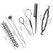 Topsy Tail Hair Tool Set - 6pcs Hair Looping & Braiding Kit for Fast Styling- Perfect for Straight, Curly Hair & Wedding Hairstyles - Buy Online on GoSupps.com
