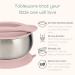 Beau Baby Stainless Steel Suction Bowl with Silicone Spoon - Pink | Baby Led Weaning Bowl for Toddlers & Kids - Buy Online on GoSupps.com