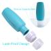 90ml Silicone Travel Bottles Set - 4 BPA-Free Leak-Proof Refillable Containers for Shampoo Lotion & Toiletries - Travel Size Accessories in Yellow - Buy Online on GoSupps.com