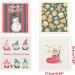 Festive Christmas Cartoon Print Dishcloth Efficient Absorption Dish Pot Cleaning Cloth for Festive Kitchen Cleaning Tool - Buy Online on GoSupps.com