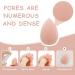 Wllhyf Mini Makeup Sponge Blender - 6 Pcs Soft Puff for Face & Body | Ideal for Foundation Powder & Highlight - Perfect for Dark Skin - Buy Online on GoSupps.com