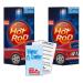 Hot Rod Sausage Snacks Original Flavour (2) Package Bundle (40 total individual sticks) with Water Cooler Trivia Game by BIG MAPLE . Great Snack for Lunch Road Trips School Home Office