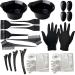 22Pcs Hair Dyeing Set DIY Salon Hair Dyeing Set including dye bowl hair clip glove ear pad. 22-piece set