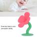 Baby Teether Toy - Ergonomic Grip for Pain Relief | Unique Shape Easy to Chew - Peony Red - Buy Online on GoSupps.com