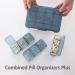 Buy Pill Organizer Plus - 7 Compartment Travel Medicine Box | Large Capacity Portable Vitamins Case - Blue - Buy Online on GoSupps.com
