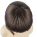 Lydell 8 Short Bob Chestnut Brown Synthetic Wig with Flat Bangs & Central Dot - Heat Resistant Hairstyle - Buy Online on GoSupps.com