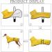 Geyecete Greyhound Light Dog Jacket - Waterproof Adjustable Wind Coat for Greyhounds & Whippets - Reflective Poncho for Dogs (Yellow Size L - Back Length: 61-64cm) - Buy Online on GoSupps.com