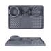 Aodaliy Upgrade XL Silicone Slip mat for dog cats free from bpa + Large suction cup dog leakage mat cat lick mat pet a great idea the dog while shower brushing out (gray)