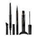 Waterproof Mascara Black Eyelash Mascara Eyeliner and Eyebrow Pencil | Eyeliner and Mascara Set Create Natural-Looking Professional Eye-Makeup Highly Pigmented Instantly Lengthen Eyelashes 06#