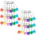 SAFIGLE Large Safety Pin Fastener 100pcs Baby Safety Baby Diaper Baby Bibs Cloth Plastic Head Baby with Safe Locking Closures Nappy Pin Baby Bibs 2.16X0.43X0.2in/Each One Baby Nappies