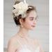 Z&X Ladies Fascinator - Elegant Wedding Derby Hat with Feather & Flower - Sinamay Pillbox Cocktail Tea Party Headband - One Size A-Beige - Buy Online on GoSupps.com