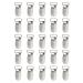 Andux 25 PC Pacifier Straps Clips for the production of the Pacifier Holder's bibs clips toys holder silver yjk-03 (1.5 cm long head)