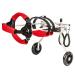 Adjustable Dog Wheelchair 2 Wheel Pet Wheelchair Assist Small Pets with Paralyzed Hind Limbs to Recover Their Mobility Easy Assemble & Light Weight (Size : XXS)