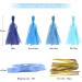 Binpeng 9.8in Blue Tissue Paper Tassel DIY Hanging Decorations - 20PCS 25cm Blue Garland for Party, Wedding, Baby Shower - Buy Online on GoSupps.com