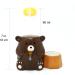 Wuko 2-in-1 Ceramic Water Bottle & Food Bowl Holder for Small Animals - Brown (HAM_2) - Buy Online on GoSupps.com