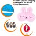 ULIFEMALL Cute Rabbit Sleeping Mask - Soft Plush Bunny Blindfold for Kids & Adults - Pink - Buy Online on GoSupps.com