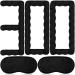 300 Pieces Bulk Eye Mask Silk Sleep Mask Black Blindfold with Elastic Strap Soft Night Masks for Sleeping Eye Sleep Shade Cover for Women Men Sleeping Airplane Travel
