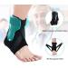 Chlffua Adjustable Ankle Bandage - Strong Stabilization Foot Support with Velcro Fastener for Women (L) - Black - Buy Online on GoSupps.com