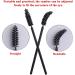 100pcs Disposable Micro Eyelash Comb Brush - Eyelash Extension & Eyebrow Brush (Svart) | International Shipping Available - Buy Online on GoSupps.com