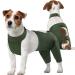 Kuoser dog body after op dog body after op body for dog castration male bitch recovery suit dog anti-wound licking op body dogs e-collar alternative for dogs dog lens protection bodysuit s green green