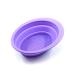 Freetune Foldable Shaving Bowl - Silicone Rubber Multipurpose Bowl - Pocket Size Easy to Carry Durable Flexible Violet