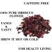 Premium Pure Hibiscus Tea - Exquisite Floral Infusion | 50g Loose Tea Rich in Vitamin C | Refreshing Herbal Tea for Hot or Iced Drink - Buy Online on GoSupps.com