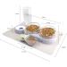 NATRUTH Cat Bowls Gravity Water & Double Food Triple Bowls Set with Mat & Spoon - Ideal for Wet/Dry Feeding - Grey - Buy Online on GoSupps.com