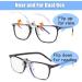 Buy 2-Pack Clip-On Rimless Reading Glasses Magnifiers - Anti Blue Light UV400 Protection 2.5 Diopters - Includes Case - International Shipping Available - Buy Online on GoSupps.com