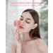 Premium IPX7 Waterproof Facial Cleansing Brush - Rechargeable Silicone Face Scrubber with Heat & Cold Massage for Men & Women | Pink - Buy Online on GoSupps.com