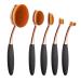 Yoseng Oval Foundation Brush Set - 5 Pcs Toothbrush Makeup Brushes for Fast, Flawless Application of Liquid, Cream, and Powder Foundation - Style A - Buy Online on GoSupps.com