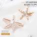 Starfish Gold Crystal Hair Clips - Bride Wedding Head Pieces for Women and Girls (Pack of 2) - Buy Online on GoSupps.com