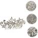Housoutil Rhinestone Hair Combs Wedding Hair Comb Hair Comb Clips Hair Side Comb Bridal Hair Comb Hair Combs for Wedding Decor Tiara Rhinestones Bride Accessories Zinc Alloy White - Buy Online on GoSupps.com