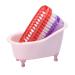 Nail Brush Hand Scrubber for Cleaning - Pink Plastic Bathtub Soap Dig in Fingernail Brushes - Buy Online on GoSupps.com