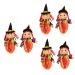 Healeved 6 Pcs Candy Bag Sheer Gift Bags Kids Gift Pouch Bags Candy Packing Bag Candy Packaging Pouch Bags for Sweets Pumpkin Treat Bags Sheer Bags Package Bag Statue Halloween Child Cloth