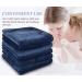 VIVOTE Microfiber Makeup Remover Cloths - Reusable Soft Face Towels (6 Pack 12"x12" Dark Navy Blue) for Effortless Facial and Skin Care - Buy Online on GoSupps.com