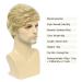 TUOFLY Men's Blonde Fluffy Layered Wig - Natural Synthetic Hair Costume for Halloween Replacement - Buy Online on GoSupps.com