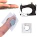Invisible Magnetic Snap for Thin Fabrics - Silver PVC Square - Sew-in Magnets - Buy Online on GoSupps.com