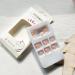 Pink Press-On Toe Nails - French Tip Fake Toenails with Floral Designs | Cute Glossy Acrylic Full Cover Stick-On Toenails - Buy Online on GoSupps.com