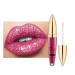 Katutude Metallic Diamond Glitter Shimmer Liquid Lipstick Long-Lasting Waterproof Non-Stick Lip Ink Lip Cup Gloss for Women and Girls Cosmetic Makeup