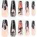 Halloween Press on Nails Short Coffin Fake Nails Stick on Nails Stick On Artificial False Nail Tips for Home and Salon JP2506 - Buy Online on GoSupps.com