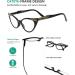 Eyekepper Cateyes Womens Reading Glasses Black 0.75 | Stylish & Comfortable Eye Care - Buy Online on GoSupps.com