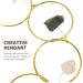 Alipis Gemstone Wall Decoration Ornament Exquisite Pendant Chakra Novelty Pendant Fine Phase of The Moon - Buy Online on GoSupps.com