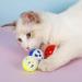 jiuhao Cat Toy Balls with Bell Cat Bell Ball Toy Jingle Bell Cat Toy Interactive Plastic Cat Toy Ball for Indoor Play Activity Chase Training Kitten Toys 12PCS - Buy Online on GoSupps.com