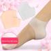 Silicone Heel Protectors 2 Pairs - Moisturizing Heel Socks for Pain Relief & Cracked Heels - Buy Online on GoSupps.com