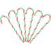 Christmas Small Cane Acrylic Red and White Cane Santa's Plastic Candy Cane 1 Pack of 6 Red White Green - Buy Online on GoSupps.com