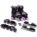 Rollerface Switch 3-in-1  Sport  Outdoor and Recreation Inline Skate  Roller Skate  and Ice Skate. (Adjustable up to 3 Sizes) Purple Large: US Women's 8 - 10 - Buy Online on GoSupps.com