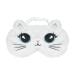 Eye Mask for Sleeping Ynaize Cute Cartoon White Cat Eye Masks Funny 3D Animal Blackout Novelty Sleep Eye Cover for Girls Boys Women Men Night Nap Travel (White Cat)